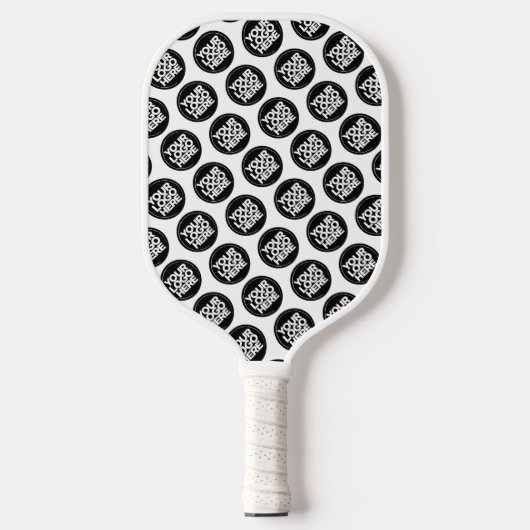White Custom Logo business pattern Pickleball Paddle (Voorkant)