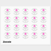 White Custom Logo Name Body Butter Cosmetics Gold Ronde Sticker (Vel)