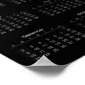 White Cute Dog Chinese Nieuwjaar 2018 Agenda P Poster (Hoek)