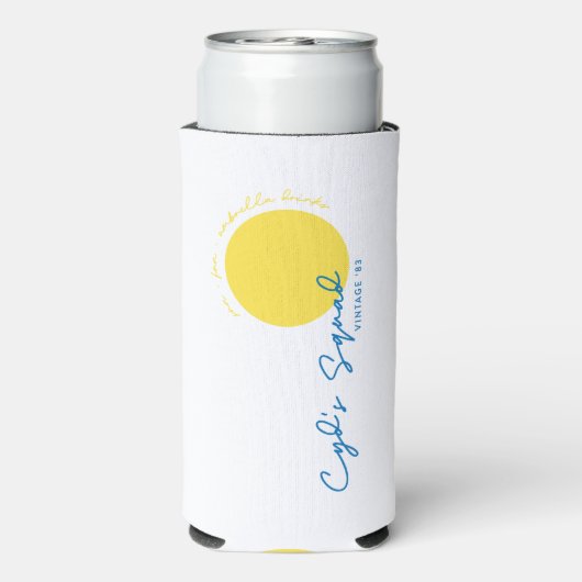 White Cyd's Squad Slim Koelbox Seltzer Blikjeskoeler (Seltzer Achterkant)