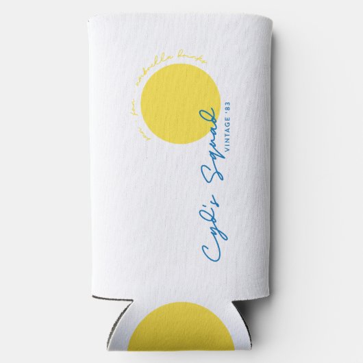 White Cyd's Squad Slim Koelbox Seltzer Blikjeskoeler (Achterkant)