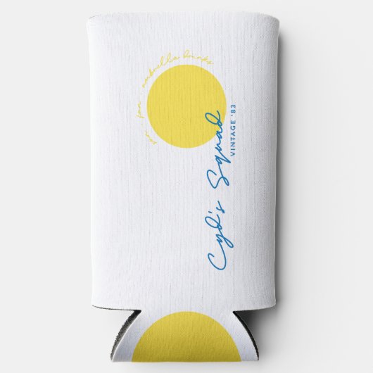 White Cyd's Squad Slim Koelbox Seltzer Blikjeskoeler (Voorkant)