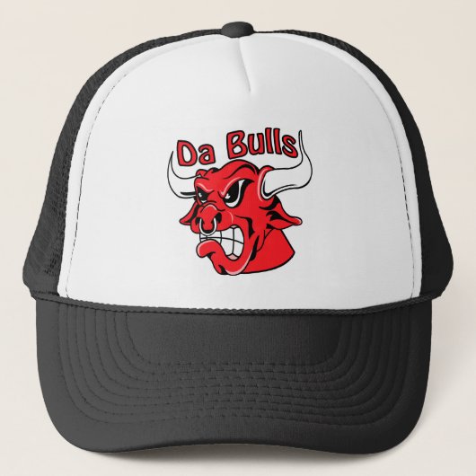 White Da Bulls Trucker Pet (Voorkant)