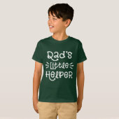 White Dad's Little Helper Schattige Hand Lettered T-shirt (Voorkant volledig)