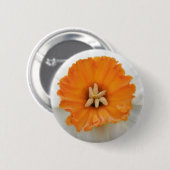 White Daffodil Button (Voorkant /achterkant)
