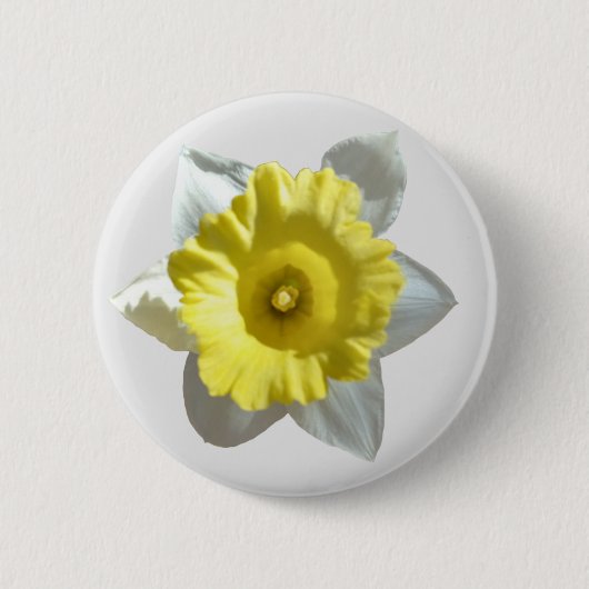 White Daffodil Button (Voorkant)