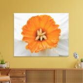 White Daffodil Canvas Print (Insitu (Woonkamer))