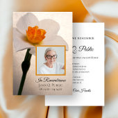 White Daffodil Flower Spring Death Jubileum Kaart