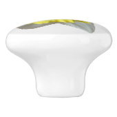 White Daffodil Keramische Knop (Zijkant)