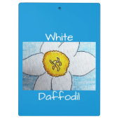 White Daffodil Klembord (Achterkant)