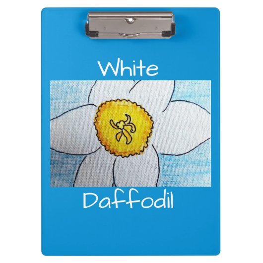 White Daffodil Klembord (Voorkant)