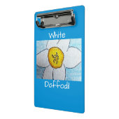 White Daffodil Mini Klembord (Angled2)