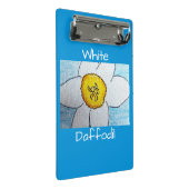 White Daffodil Mini Klembord (Schuin)