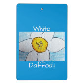 White Daffodil Mini Klembord (Achterkant)