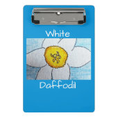 White Daffodil Mini Klembord (Voorkant)