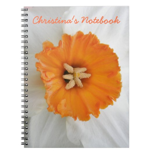 White Daffodil Notitieboek (Voorkant)