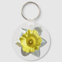 White Daffodil Sleutelhanger