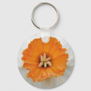 White Daffodil Sleutelhanger