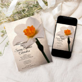 White Daffodil Spring Equinox Celebration Kaart