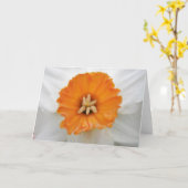 White Daffodil Wenskaart Kaart (Gele Bloem)