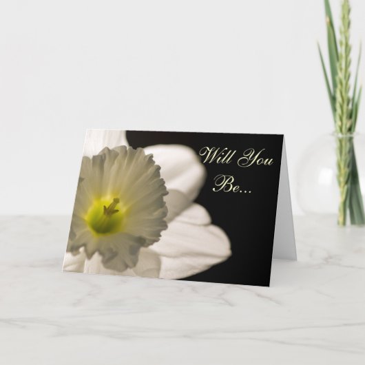 White Daffodil zal je mijn Bridesmaid zijn (Voorkant)