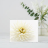 White Dahlia Briefkaart (Staand voorkant)