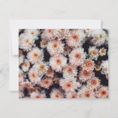 WHITE DAHLIA FLORAL ELEGANT DANK U KAART (Achterkant)