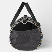 White Dahlia Floral Pattern on Black Plunjezak (Rechts)