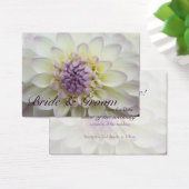 White Dahlia · Save the Date Mini Kaart (Bureau)