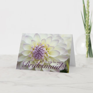 White Dahlia · Wil jij mijn bruidsmeisje Kaart zij