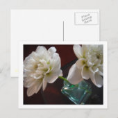 White Dahlias Briefkaart (Voorkant / Achterkant)
