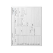White Daily Planner | 5 en 1 Food Journal Notitieblok (Linkerzijde)