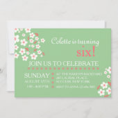 White Dainties Floral Uitnodiging (Voorkant)