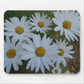 White Daisies Abstract Muismat (Voorkant)