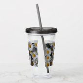 White Daisies Acryl Drinkbeker (Links)