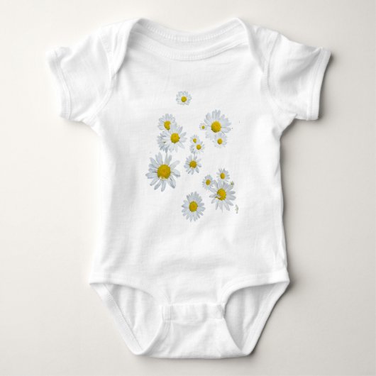 White Daisies Baby Bodysuit (Voorkant)