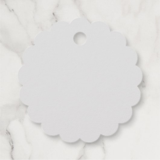 White Daisies Bedankjes Labels (Achterkant)