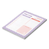 White Daisies Bloemen Dagelijks te doen Lijst Plan Notitieblok (Linkerzijde)