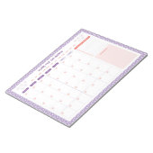 White Daisies Bloemen Maandelijks te doen Lijst Pl Notitieblok (Schuin)