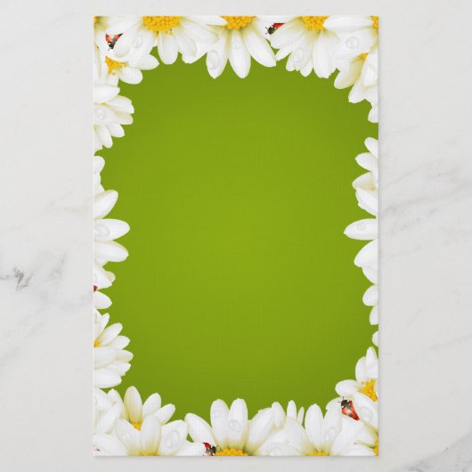 White Daisies Briefpapier (Voorkant)
