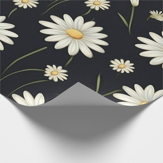 White Daisies Cadeaupapier (Hoek)