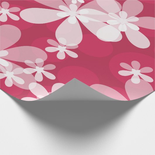 White daisies cadeaupapier (Hoek)