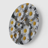 White Daisies Clock Grote Klok (Hoek)