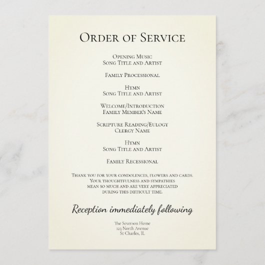 White Daisies Cowboy Boots Western Funeral Service Programmakaart (Achterkant)