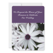 White Daisies Custom 5,5 x 7,5-inch uitnodigingen