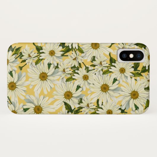 White Daisies Daisy Flower Yellow Bright Cheerful Case-Mate iPhone Case (Achterkant (horizontaal))