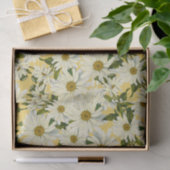 White Daisies Daisy Flower Yellow Bright Party Tissuepapier (Geschenk)