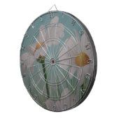 WHITE DAISIES DARTBORD (Voorkant Rechts)