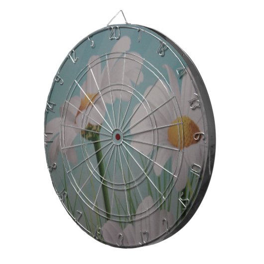 WHITE DAISIES DARTBORD (Voorkant Rechts)