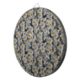 White Daisies Dartbord (Voorkant Rechts)
